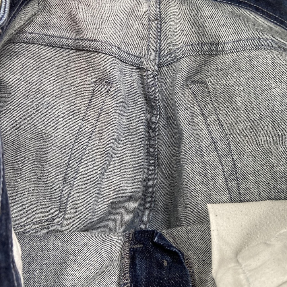 AG Adriano Goldschmied Everett Slim Straight Jeans Mens 34x22 Hemmed Dark Blue - Picture 8 of 16